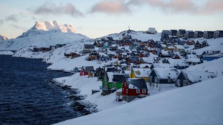 Grönlands Hauptstadt Nuuk: im Winter wenig Sonne, aber viel Schnee.