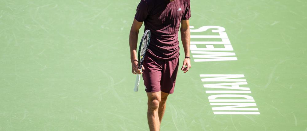 Der erste Auftritt in Indian Wells war für Alexander Zverev auch direkt der letzte.