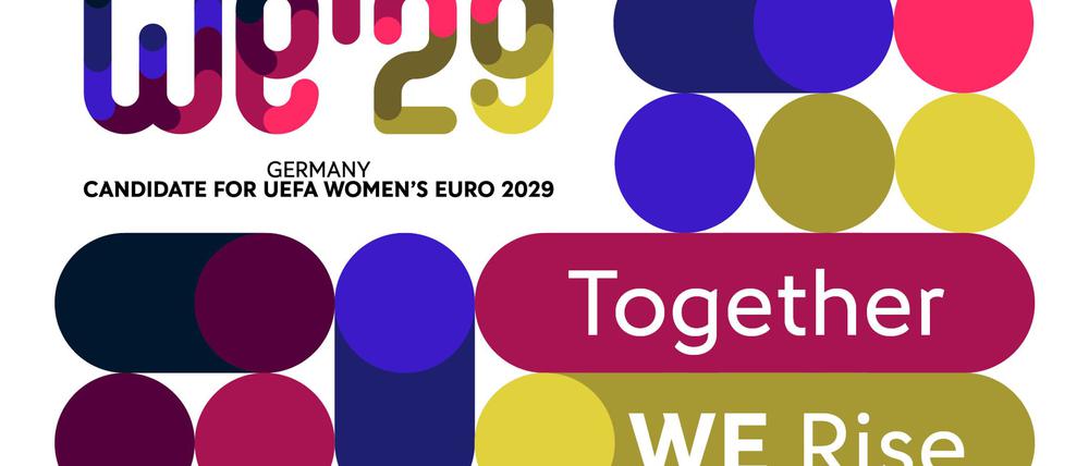Das-Bewerbungs-Logo für Frauen-Europameisterschaft 2029