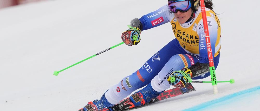 Die Italienerin Federica Brignone hat gewonnen.