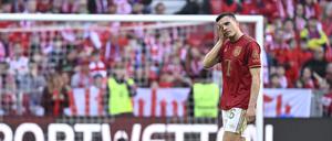Für Joao Palhinha war das Spiel früh vorbei. 