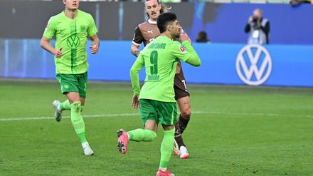 Mohamed Amoura erzielte den Wolfsburger Ausgleich.