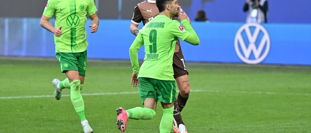 Mohamed Amoura erzielte den Wolfsburger Ausgleich.