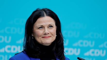 Gitta Connemann MdB, Bundesvorsitzende der Mittelstands- und Wirtschaftsunion MIT, Deutschland, Berlin, Konrad-Adenauer-Haus, CDU Pressekonferenz
