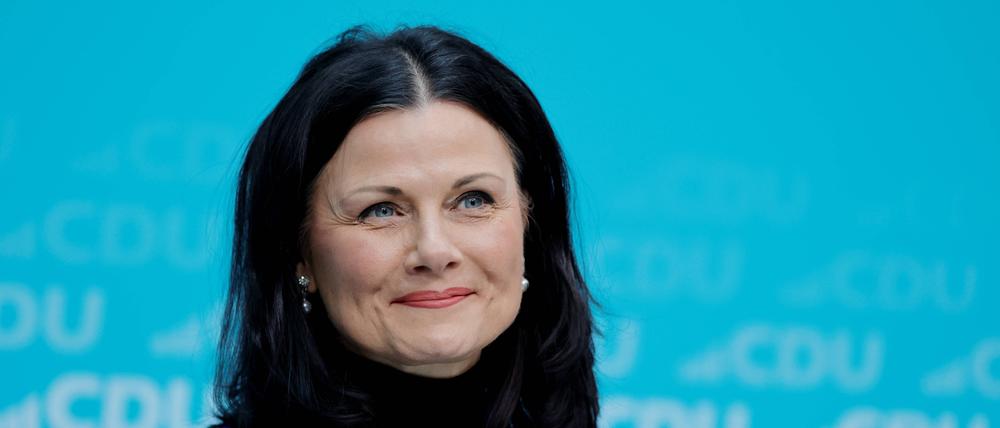 Gitta Connemann MdB, Bundesvorsitzende der Mittelstands- und Wirtschaftsunion MIT, Deutschland, Berlin, Konrad-Adenauer-Haus, CDU Pressekonferenz