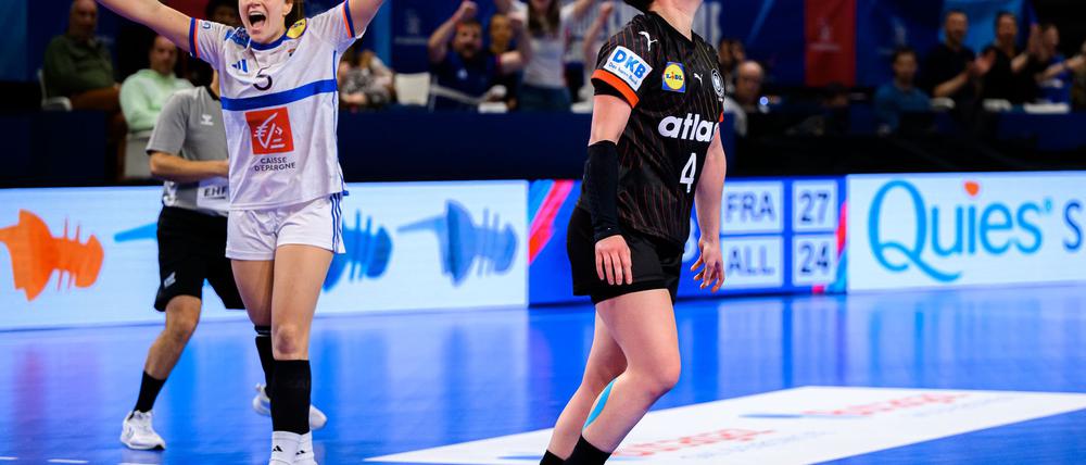 Die deutschen Handballerinnen um Topwerferin Alina Grijseels haderten mit der knappen Niederlage gegen Weltmeister Frankreich.