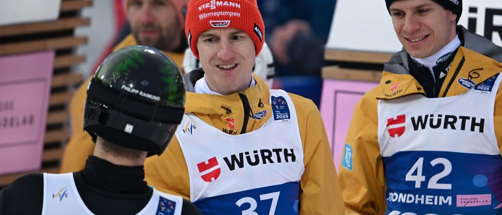 Gequältes Grinsen in Trondheim: Deutschlands WM-Bilanz ist durchwachsen.