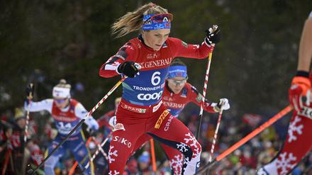 Therese Johaug prägte die Spitzengruppe.