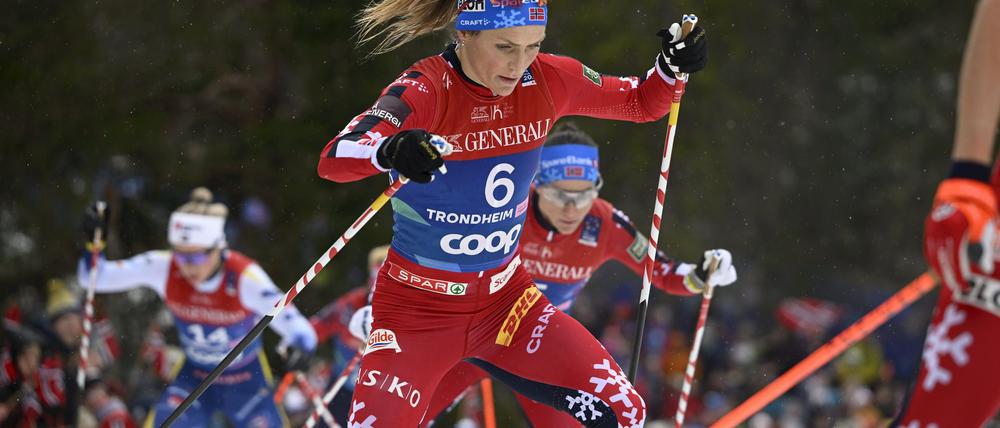 Therese Johaug prägte die Spitzengruppe.