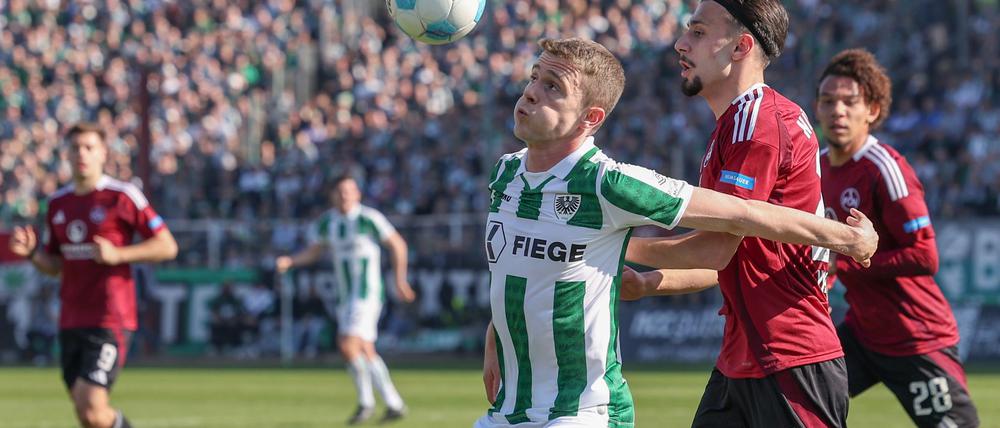 Preußen Münster verliert unglücklich gegen Nürnberg.