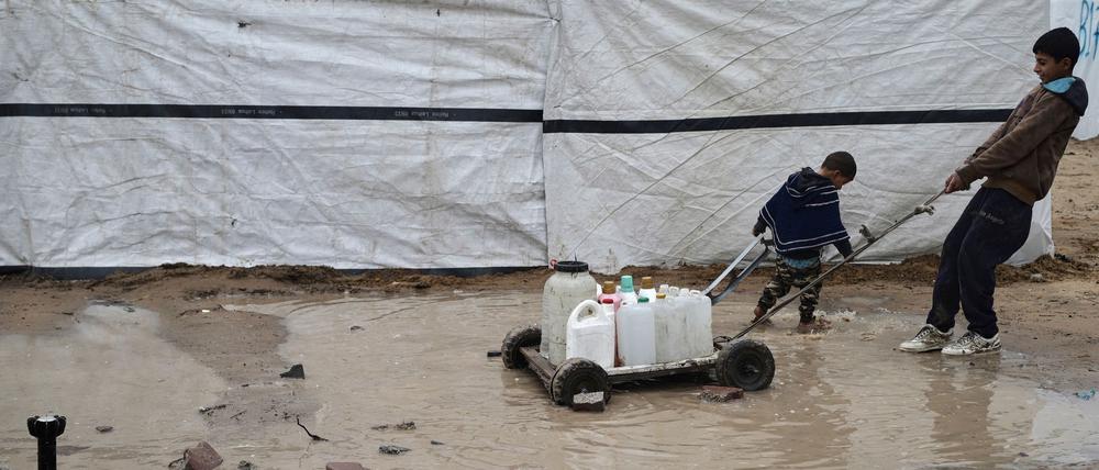 Zeltlager im Gazastreifen. (Archivbild)