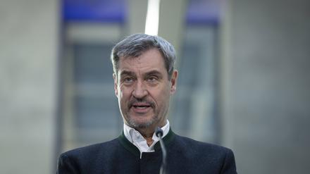 Markus Söder nach den Sondierungsgesprächen.