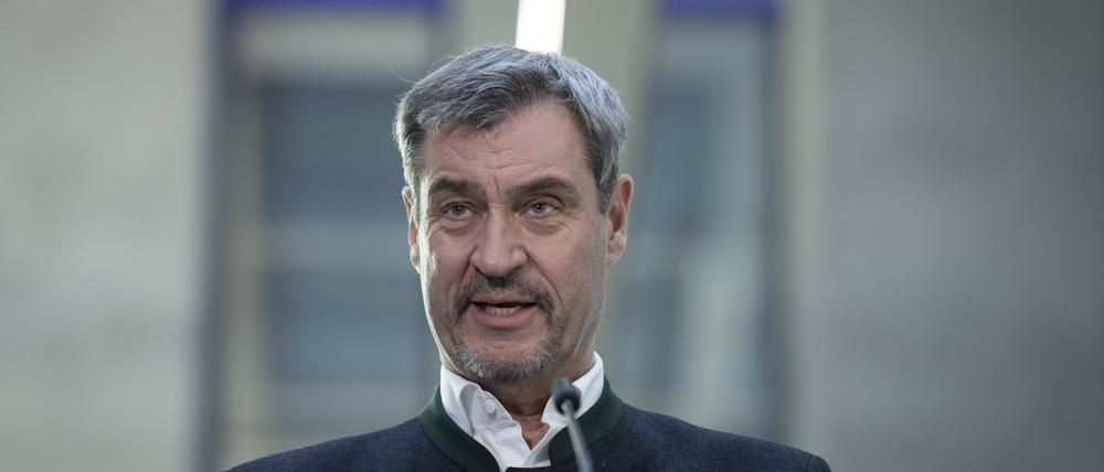 Markus Söder nach den Sondierungsgesprächen.