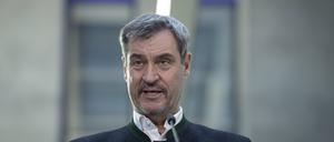 Markus Söder nach den Sondierungsgesprächen.