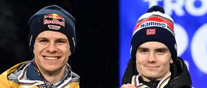 Bleibt ihm Gold? Marius Lindvik wurde im zweiten Einzel disqualifiziert.