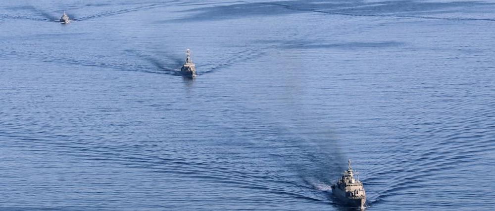 Iran beginnt gemeinsames Marinemanöver mit China und Russland.
