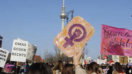 Demonstration zum Internationalen Frauentag in Berlin