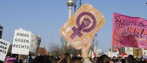 Demonstration zum Internationalen Frauentag in Berlin