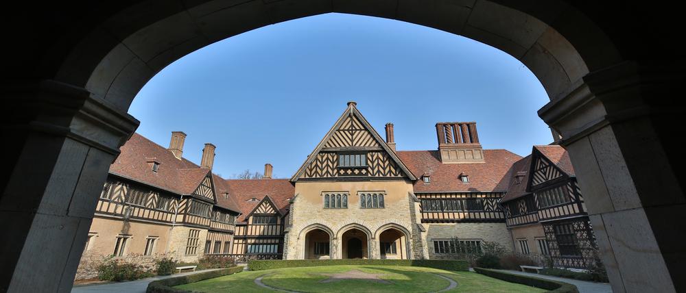 Der Ehrenhof des Schlosses Cecilienhof wird künftig Teil des Museumsrundgangs.