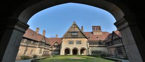 Der Ehrenhof des Schlosses Cecilienhof wird künftig Teil des Museumsrundgangs.