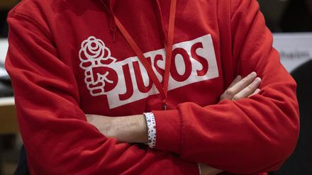 Das Logo der Jusos, die Jugendorganisation der SPD.