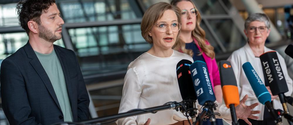 Die Grünen machen Druck auf Union und SPD.