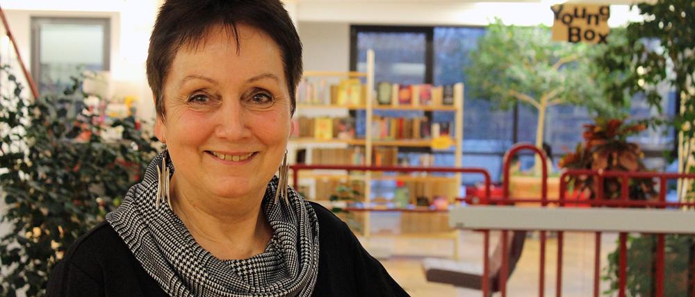 Renate Zimmermann von der Bezirkszentralbibliothek „Mark Twain“ in Marzahn-Hellersdorf.
