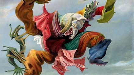 Max Ernsts „Der Hausengel“ von 1937 ist in der Ausstellung „Surrealismus, Romantik“ in der Hamburger Kunsthalle zu sehen.