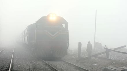 Ein Zug in Pakistan.