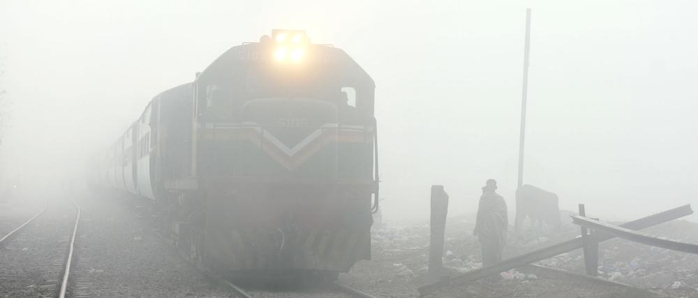 Ein Zug in Pakistan.