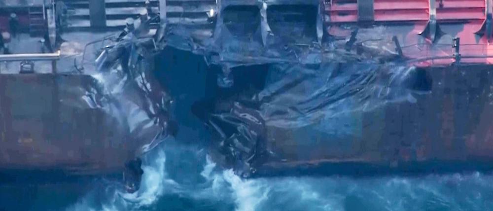 Beide Schiffe - hier der Öltanker „Stena Immaculate“ - wurden beschädigt.