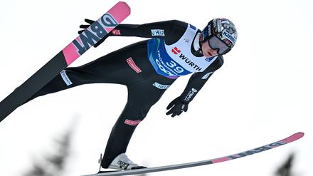 Geriet wegen manipulierter Anzüge in den Fokus: Norwegens Marius Lindvik.
