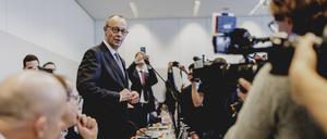 Friedrich Merz, CDU-Parteivorsitzender und Kanzlerkandidat, aufgenommen vor der Konstituierenden Fraktionssitzung der CDU/CSU nach der Bundestagswahl in Berlin.