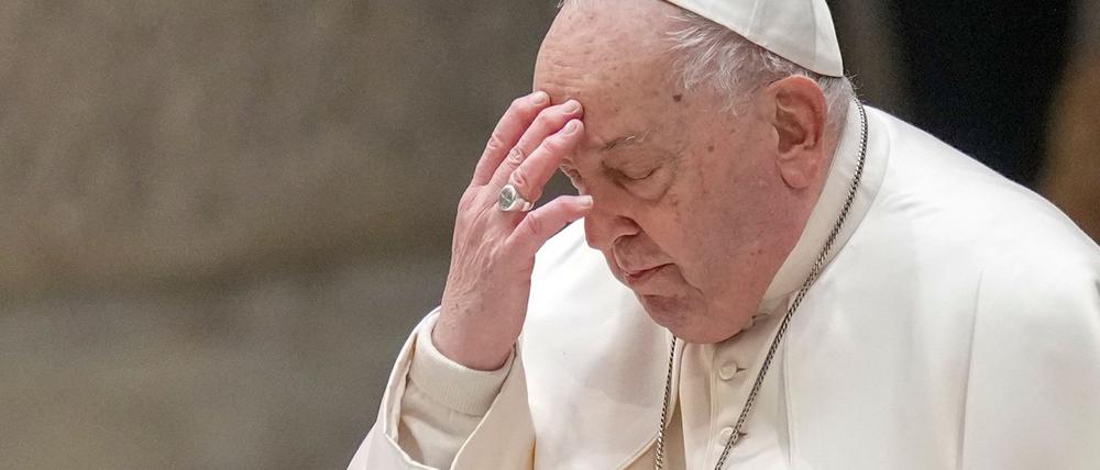 Seit dem 14. Februar liegt der Papst im Krankenhaus (Archivbild).