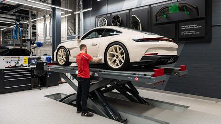 Porsche-Fertigung in Stuttgart-Zuffenhausen.