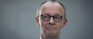 CDU-Chef Friedrich Merz bei einem Pressestatement nach den Sondierungsgesprächen in Berlin (Archivbild).