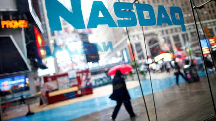 Nasdaq in New York: Tech-Aktien verzeichneten massive Kursverluste.