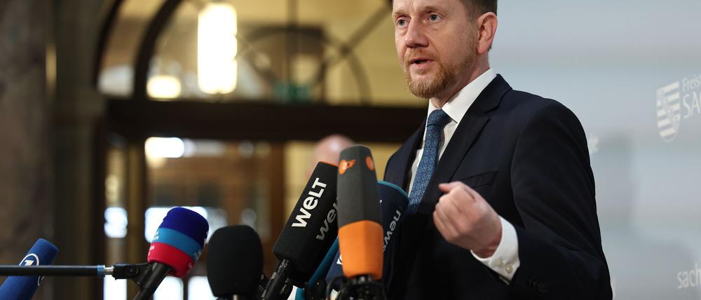 Sachsens Ministerpräsident Michael Kretschmer führt den Vorsitz der Ministerpräsidentenkonferenz.