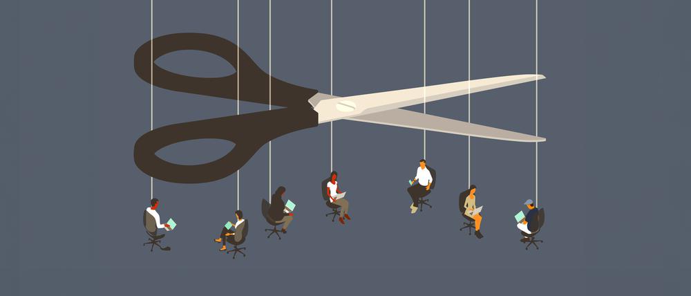 Jobs am seidenen Faden: Vor allem in der Industrie werden viele Stellen gestrichen.