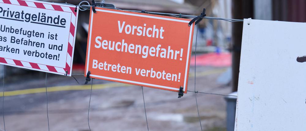 Wegen des Ausbruchs der Maul- und Klauenseuche mussten Betriebe ihre Schutzvorkehrungen hochfahren. (Archivbild)