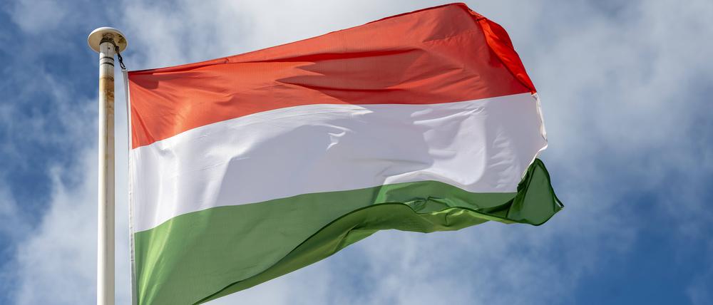 Die Nationalflagge von Ungarn.