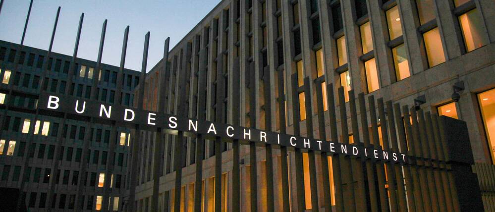Das Gebäude des Bundesnachrichtendienstes in der Berliner Chausseestraße.