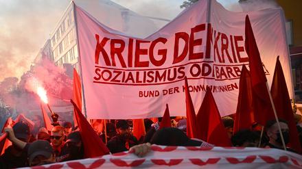 Die linke Demonstration zum 1. Mai zieht auch dieses Jahr wieder durch Kreuzberg und Neukölln. (Archivbild)
