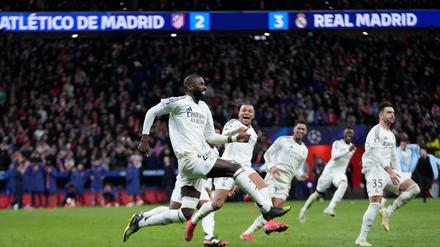 Antonio Rüdiger traf den entscheidenden Elfmeter für Real Madrid. 