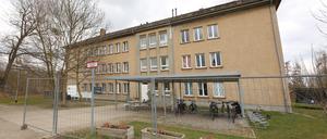 Das Flüchtlingsheim am Rande von Marquardt.