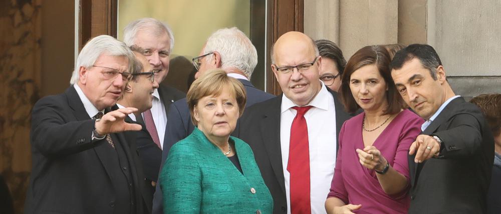 Von den Jamaika-Verhandlungen sind vor allem die Bilder von den Pausen auf dem Balkon der Parlamentarischen Gesellschaft in Erinnerung geblieben.