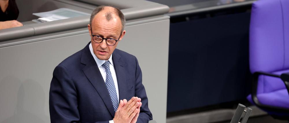 Friedrich Merz, Kanzler in spe, muss viel Beistand erbitten.