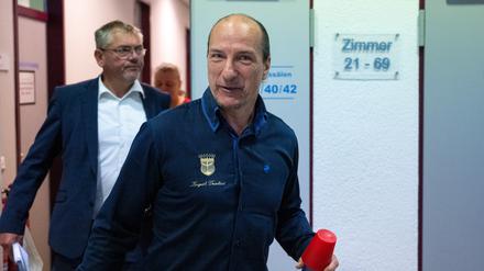 Peter Fitzek im Landgericht Dessau.