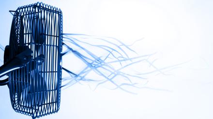 Ein rotierender Ventilator.