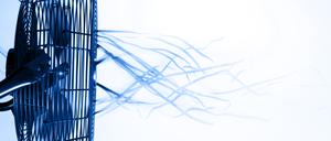 Ein rotierender Ventilator.